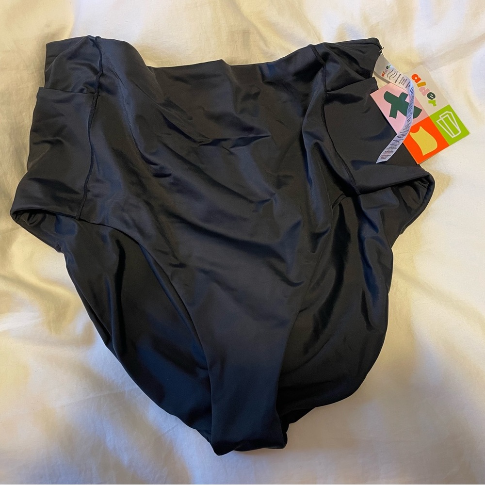 NWT Alder Apparel Black Surf’s Up Bikini Bottom